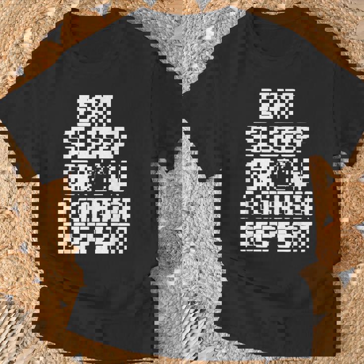 Eatleep Grow A Garden Repeat 面白い ガーデニング ゲーム Tシャツ 高齢者への贈り物