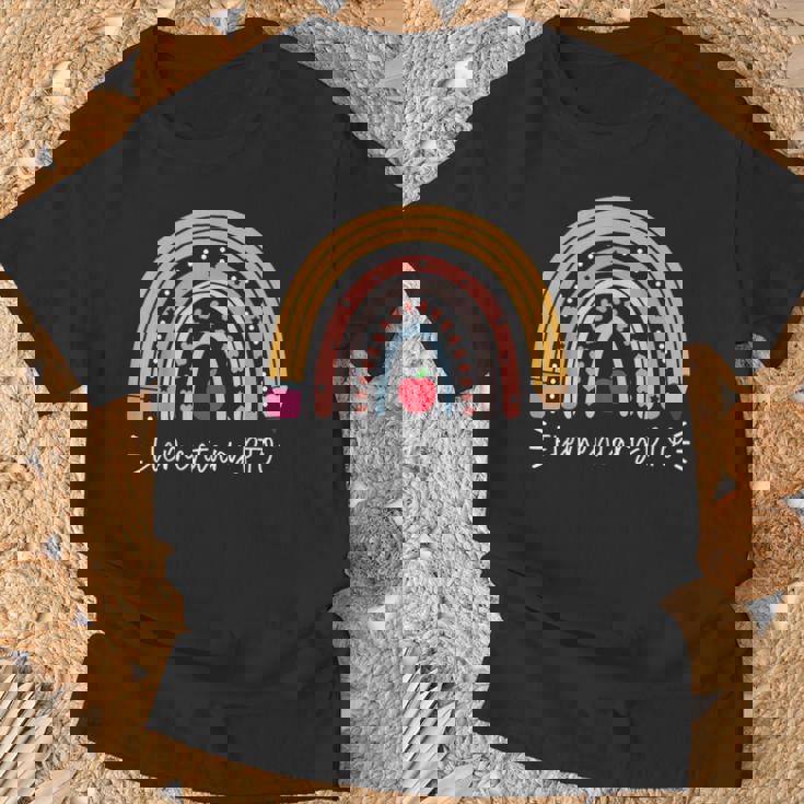 Elementary PTO Rainbow Parent Teacher Organization Student T-Shirt Gifts for Old Men