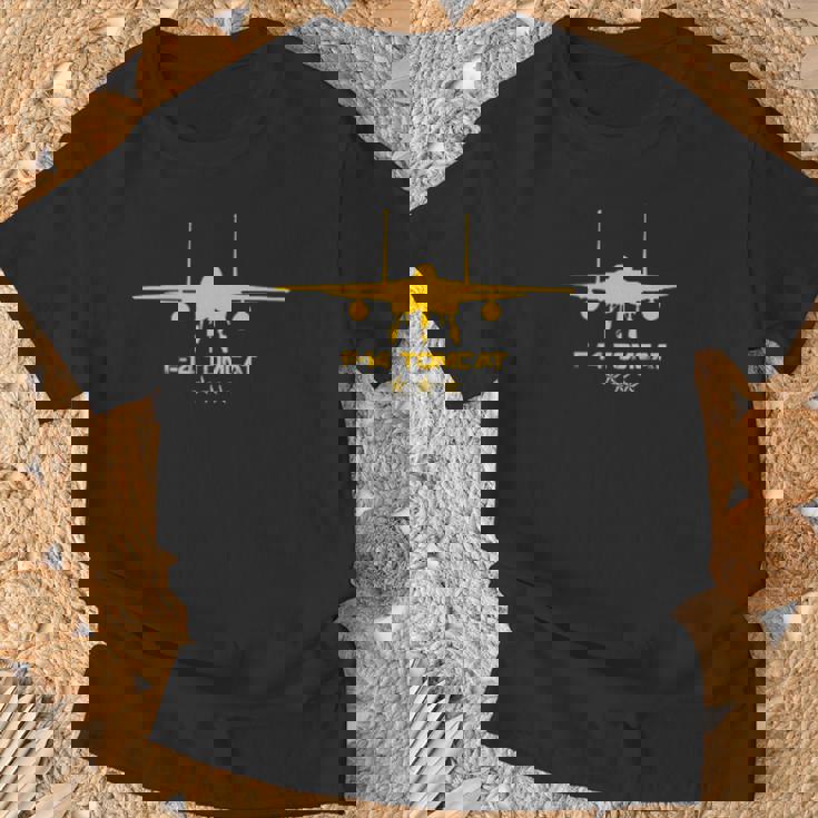 F-14 トムキャット 戦闘機 ジェット クラシック ミリタリー 航空 デザイン Tシャツ 高齢者への贈り物