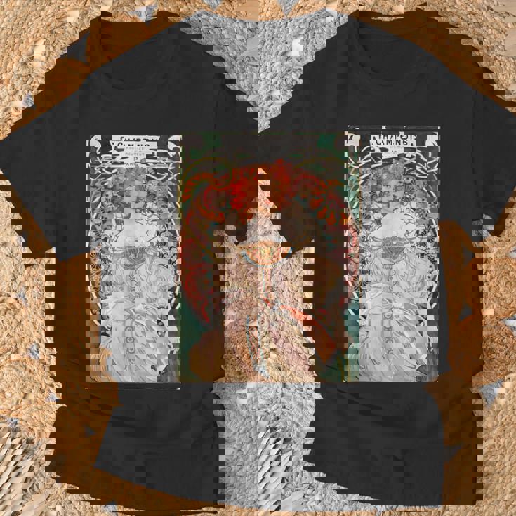 F Champenois Imprimeur-Editeur By Alphonse Mucha Tシャツ 高齢者への贈り物