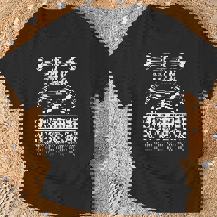 Felix Fix It Divertente Compleanno Personalizzato Nome Papà Idea Regalo Maglietta Regalos para ancianos