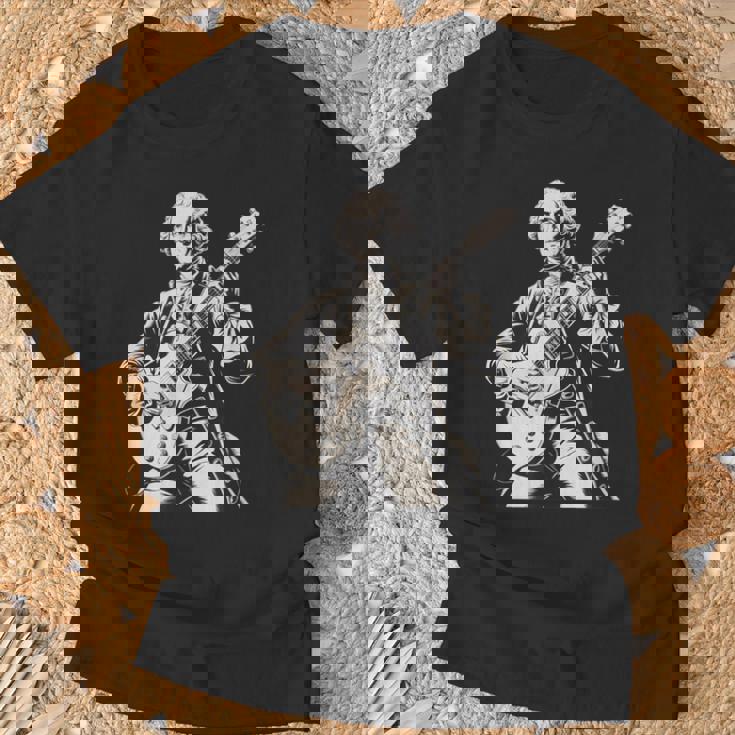 Fun George Washington Electric Guitar Rock Musician T-Shirt Gifts for Old Men Fun George Washington Electric Guitar Rock Musician T-Shirt Gifts for Old Men