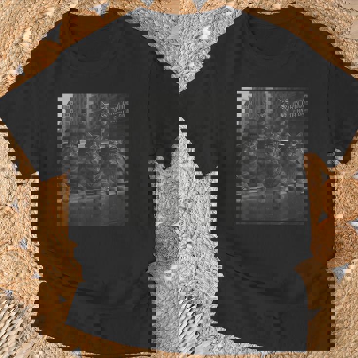 Cat Gang Memetreet 皮肉な猫ギャングスター Tシャツ 高齢者への贈り物