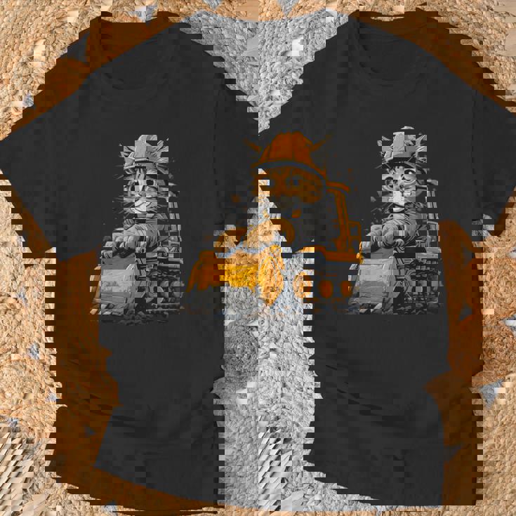 Cat 重機オペレーター Tシャツ 高齢者への贈り物