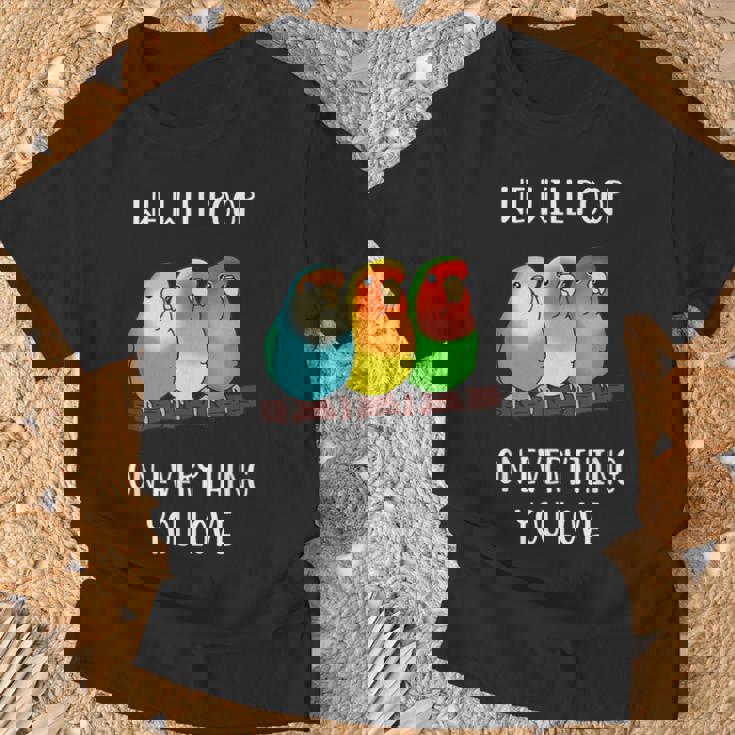 Cute Lovebirds Will Poop On All You Love Tシャツ 高齢者への贈り物