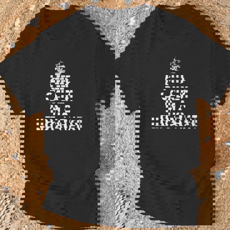 Librarian Keep Calm I'm A Librarian Tシャツ 高齢者への贈り物