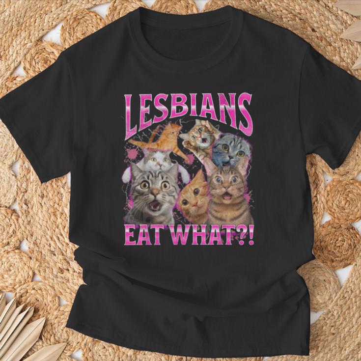 Gay Pride Lgbtq Lustige Katze Gay Pride Humor Lustige Katze Meme T-Shirt Geschenke für alte Männer