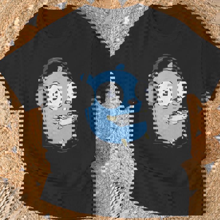 Go Developer Golang Music Goper Tシャツ 高齢者への贈り物