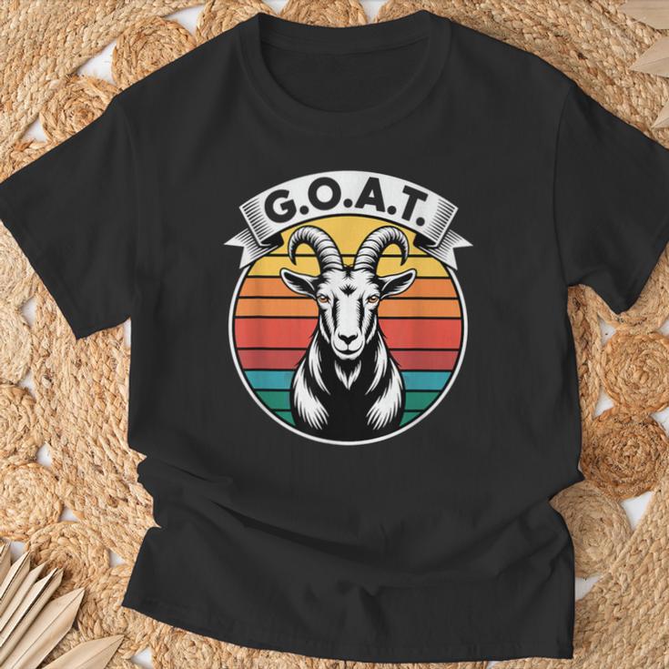 GOAT Retro Ziegenbock Grafik T-Shirt Geschenke für alte Männer