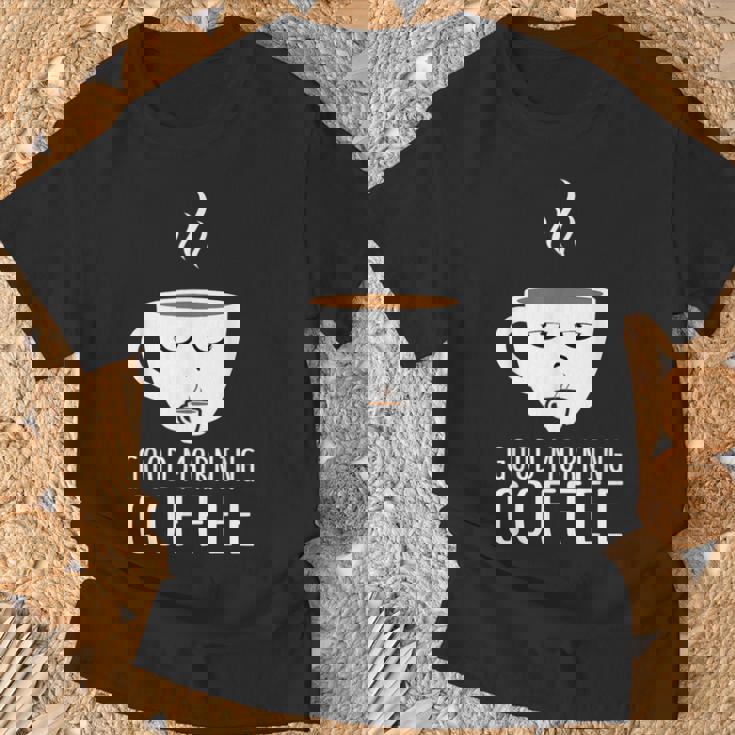 Good Morning Coffee-疲れた人のためのカフェイン Tシャツ 高齢者への贈り物