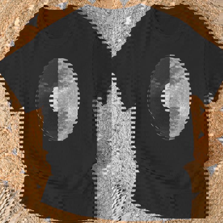Half Mooninyl Record – Music Lover Lunar Graphic Tシャツ 高齢者への贈り物