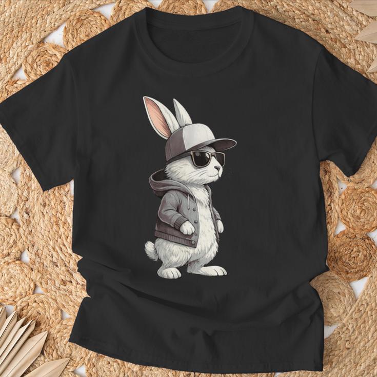 Hasengesicht Mitonnenbrille Kappe Ostern Tag Für Jungen Herren Kinder T-Shirt Geschenke für alte Männer