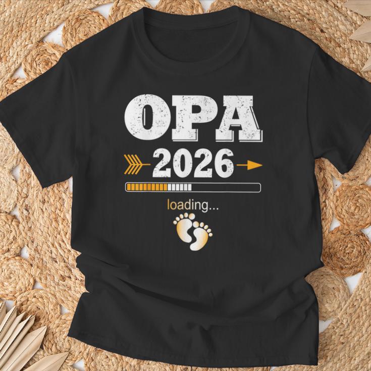 Herren Opa 2026 Loading Werdenden Opa Nachwuchs T-Shirt Geschenke für alte Männer