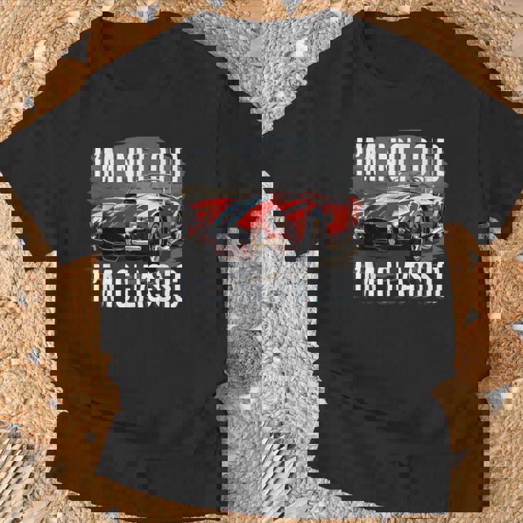I'm Not Old I'm Classic レトロ フォード シェルビー コブラ マッスルカー Tシャツ 高齢者への贈り物