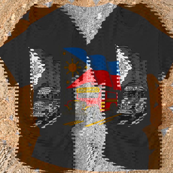 Jeepney フィリピン国旗 誇り高きフィリピンのお土産 Tシャツ 高齢者への贈り物
