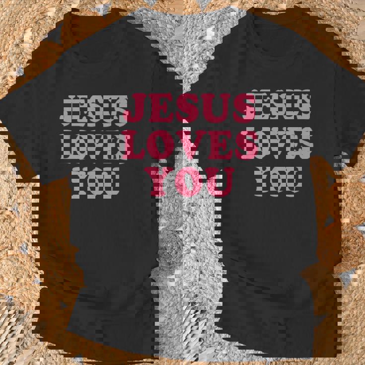 Jesus Loves You Christian Faith Tシャツ 高齢者への贈り物