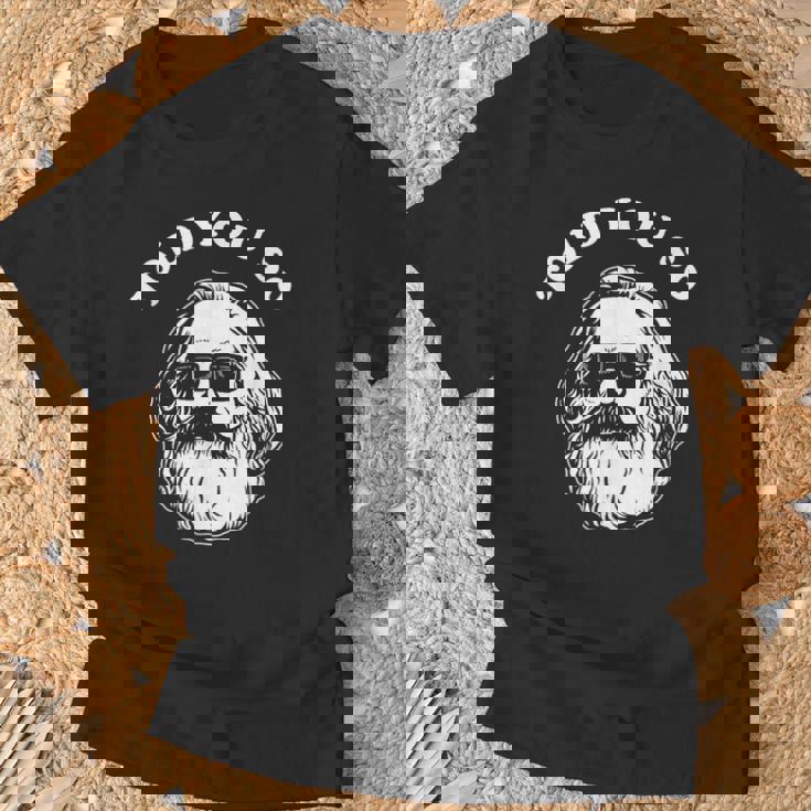 Karl Marx Told Youo 共産主義社会主義マルクス主義 Tシャツ 高齢者への贈り物