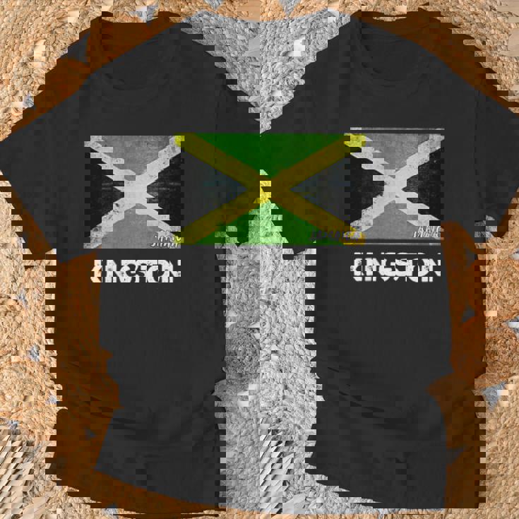 Kingston Jamaica Flag Jersey Tシャツ 高齢者への贈り物