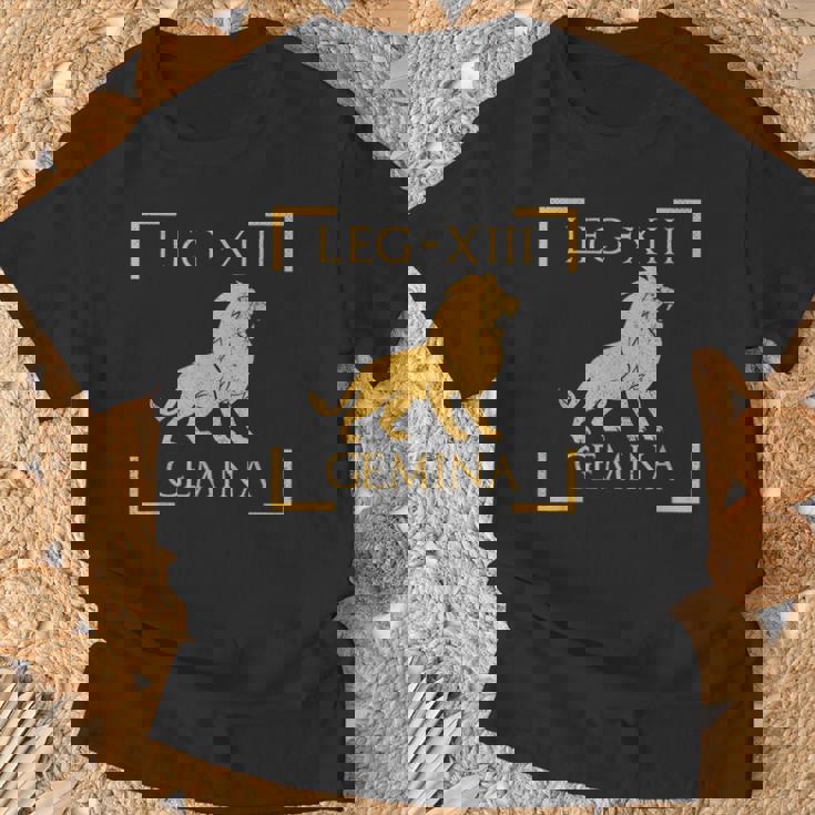 Legio Xiii 双子座ライオンエンブレム ローマ軍 Tシャツ 高齢者への贈り物