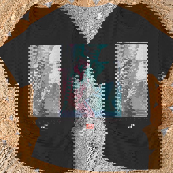 Life Picture Collection _ マイケル ジャクソン1 長袖tシャツ Tシャツ 高齢者への贈り物