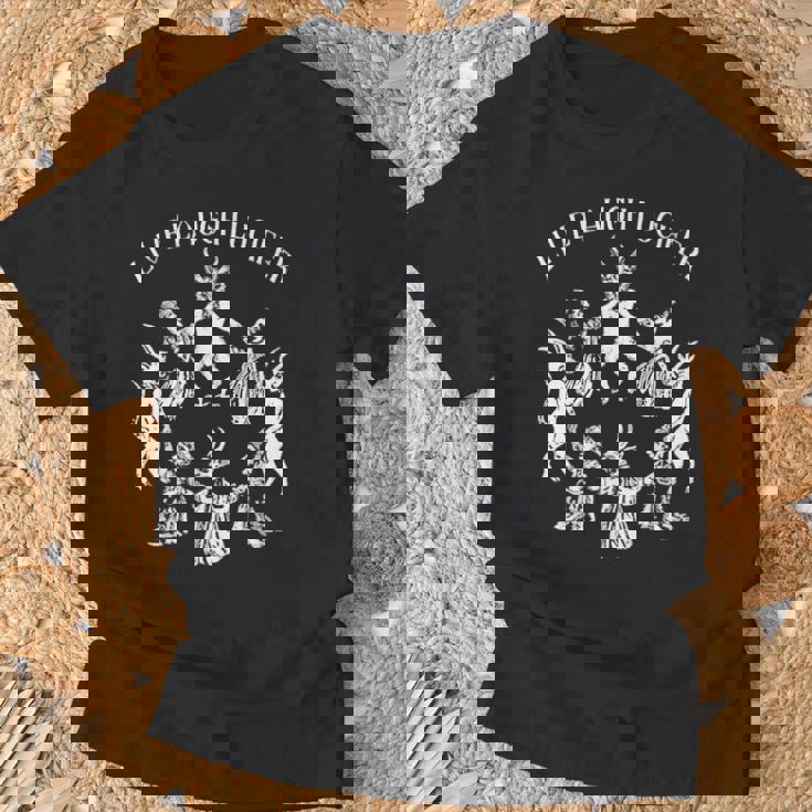 Live Laugh Lucifer ホラー サタン 悪魔 悪魔 悪魔 ヤギ Tシャツ 高齢者への贈り物