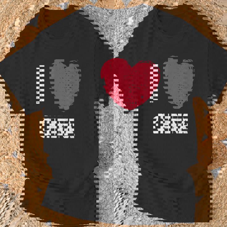 I Love China I Love China デザイン Tシャツ 高齢者への贈り物