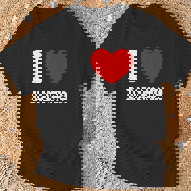 I Love Damon I Heart Damon 面白い名前 Damon Tシャツ 高齢者への贈り物