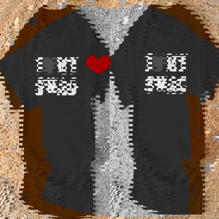 I Love Mywag アイ・ラブ・マイ・スワッグ、アイ・ハート・マイ・スワッグ 長袖tシャツ Tシャツ 高齢者への贈り物