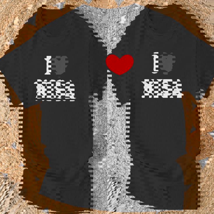 I Love Nisa 私は愛する Nisa Tシャツ 高齢者への贈り物