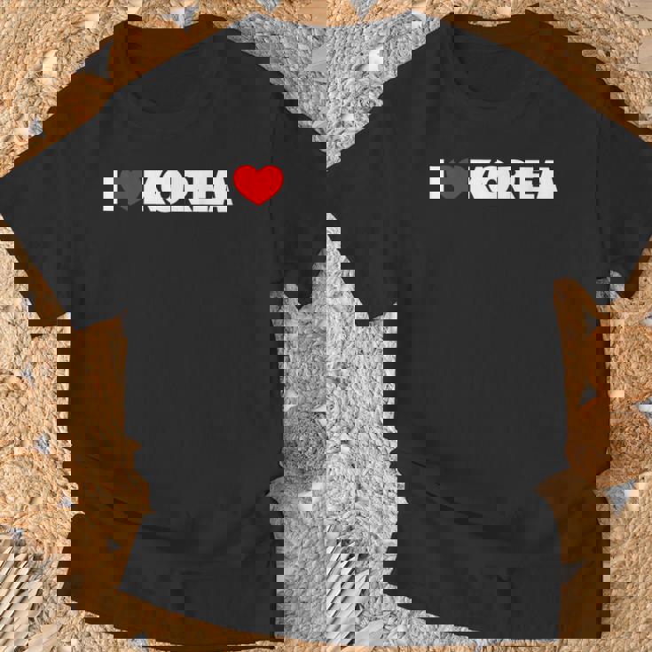 I Love ハート Korea Tシャツ 高齢者への贈り物