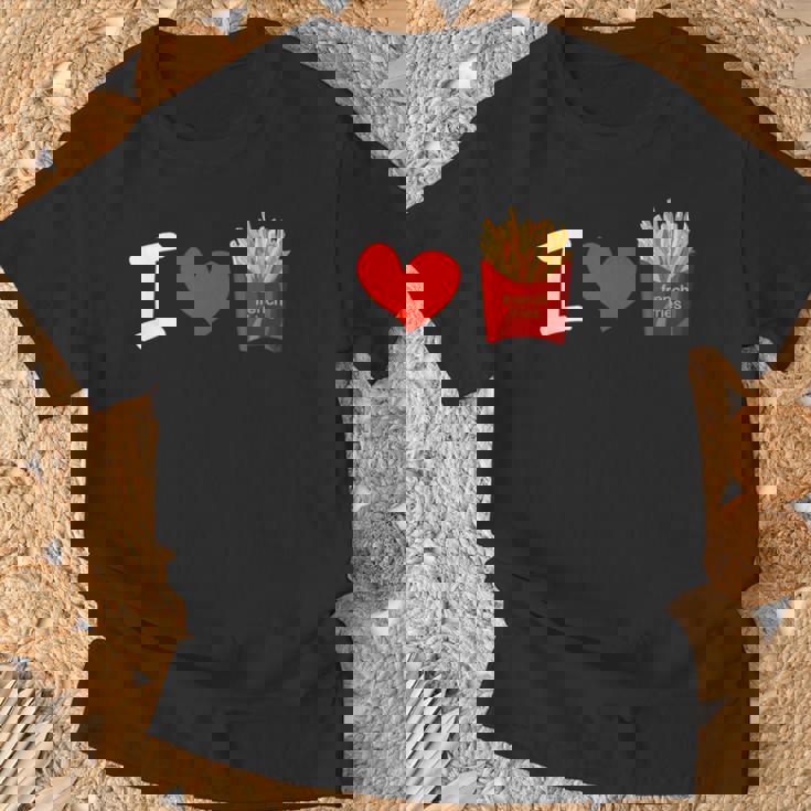 I Love フライドポテト ポテトラバーフライデー Tシャツ 高齢者への贈り物