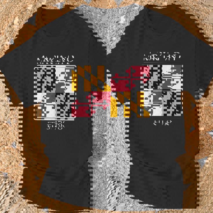Maryland Flag 7Th Ustate 1788 Maryland Native Tシャツ 高齢者への贈り物