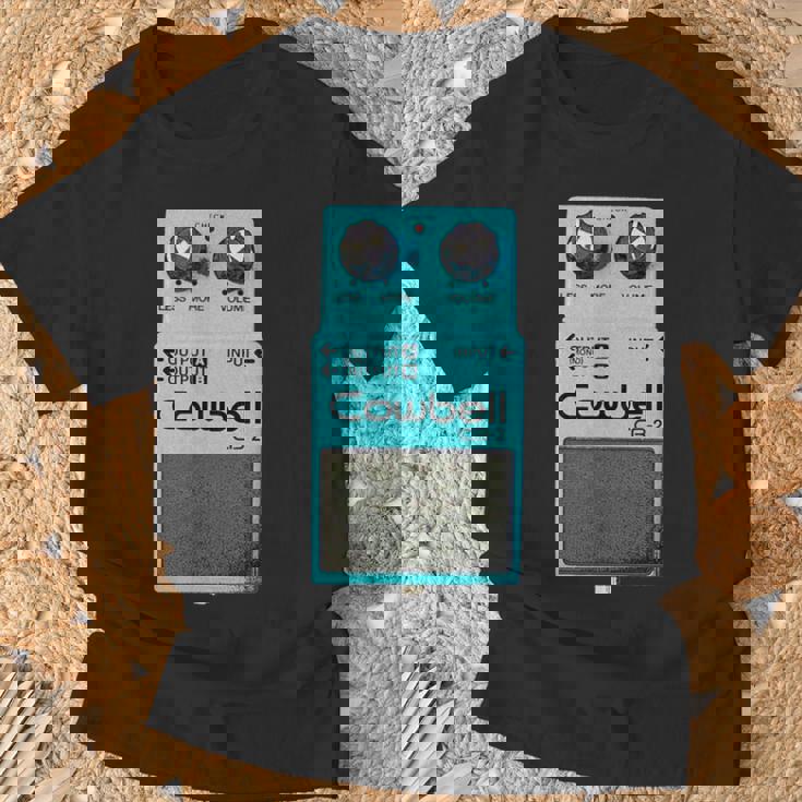 Mehr Cowbell ミュージシャン ミーム パロディ ギターペダル Tシャツ 高齢者への贈り物