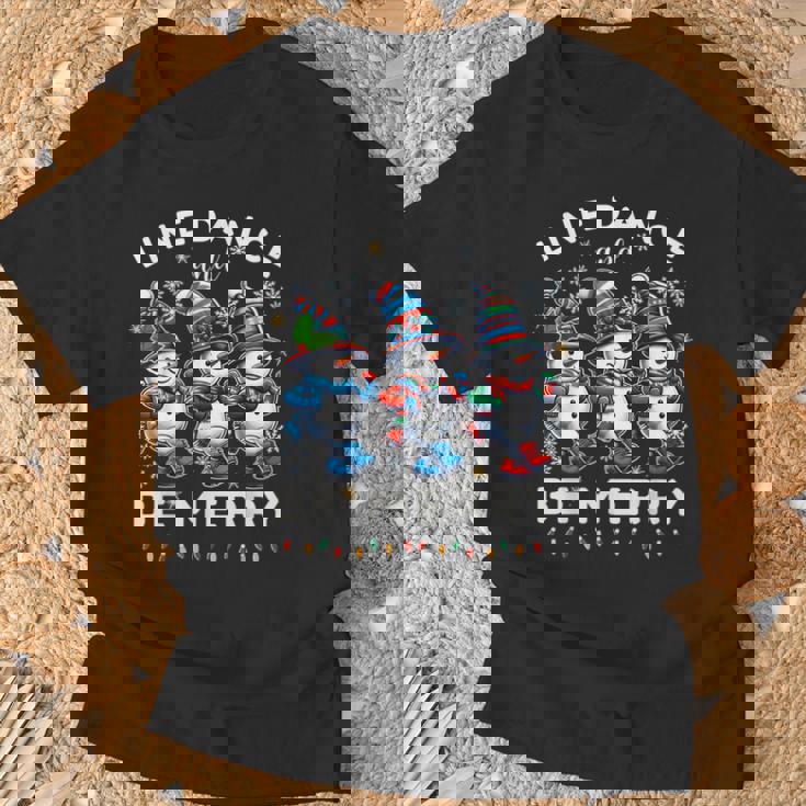 Be Merrynowman Line Dance クリスマス 面白い ホリデーダンス Tシャツ 高齢者への贈り物