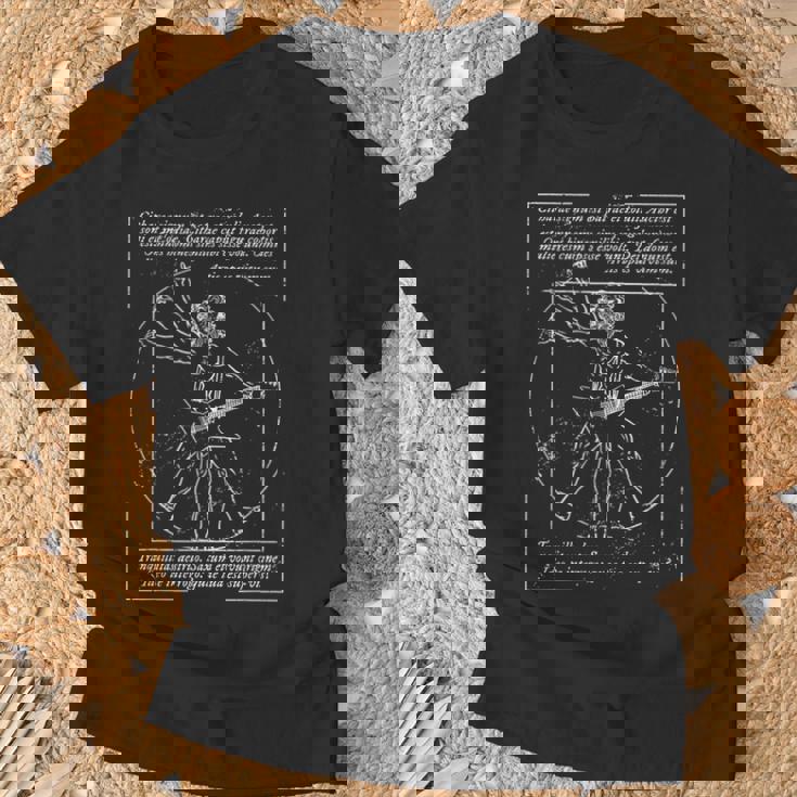 Metal I Death Metal I Heavy Metalitruvian Man Guitar Tシャツ 高齢者への贈り物