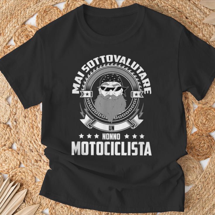 Motociclista Nonno Festa Del Papà Regalo Papà Motociclista Maglietta Regalos para ancianos