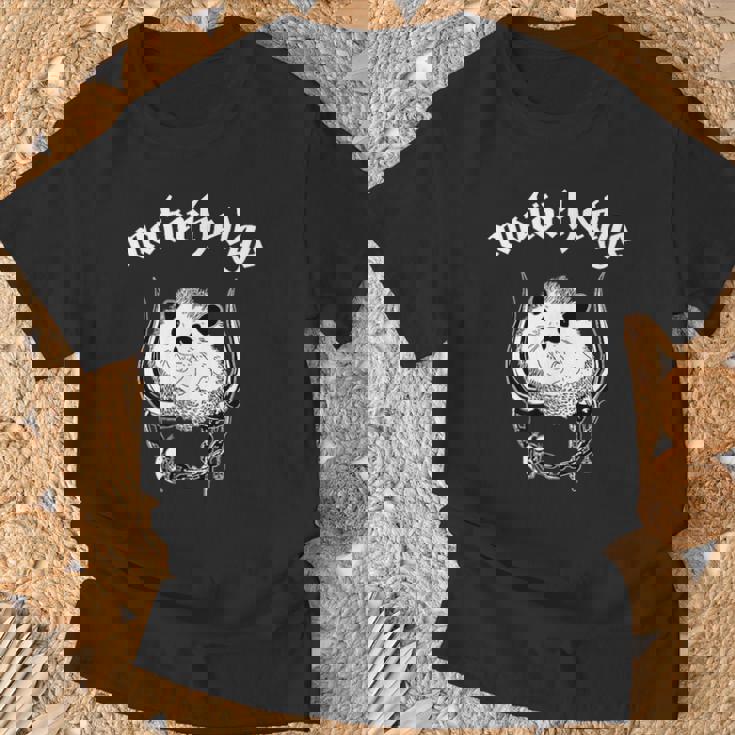 Motorhedge ヘビーメタル ハリネズミ ハリネズミ Tシャツ 高齢者への贈り物