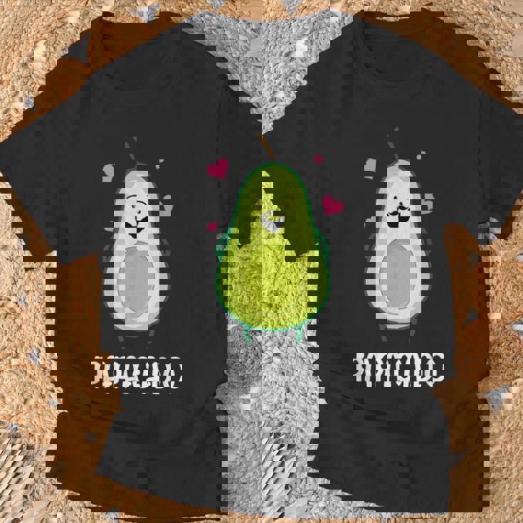 Papacado Avocado Baffi Avocado Papa Festa Del Papà Maglietta Regalos para ancianos