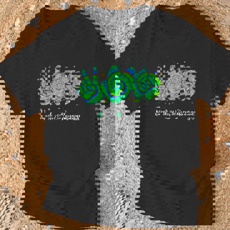 Peace Lovehenaniganst Patrick's Day Green Tie Dye Tシャツ 高齢者への贈り物