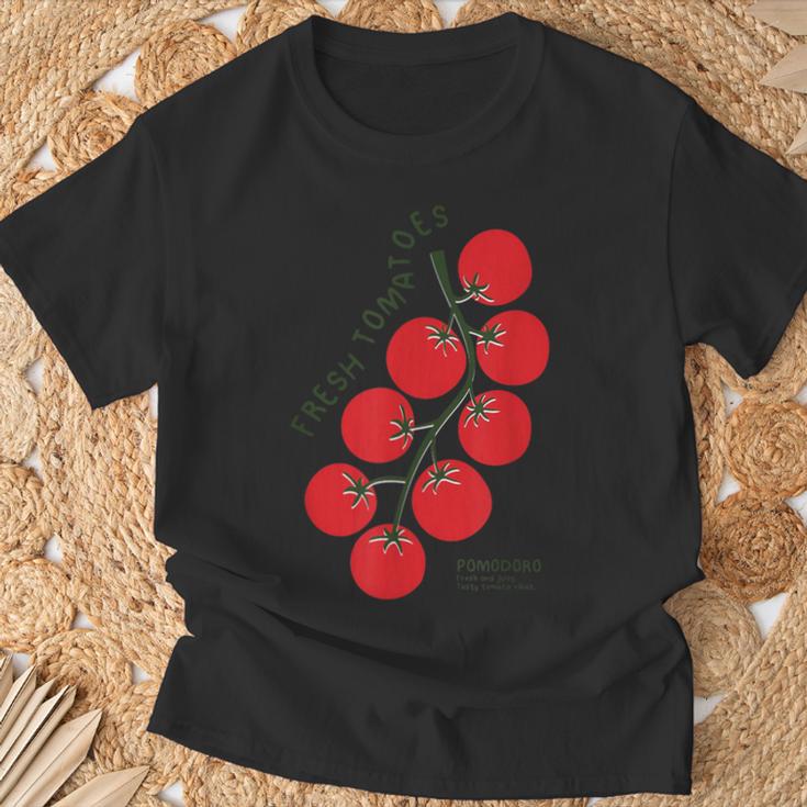 Pomodori Freschi Fresh Tomatoes Italianummer Tomatoes Tシャツ 高齢者への贈り物