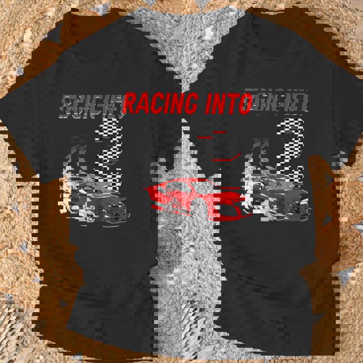 Racing Into 2Nd Birthday レースカー 2歳 幼児 男の子 Tシャツ 高齢者への贈り物
