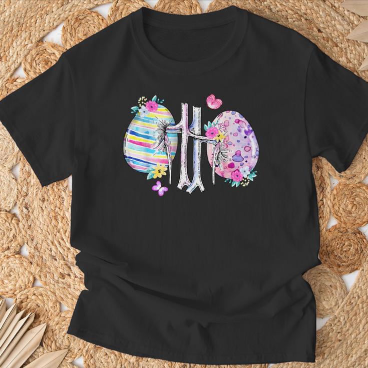 Rein Floral Dialyse Œuf De Pâques Infirmière Technicienne En Dialyse T-Shirt Cadeaux pour les vieillards