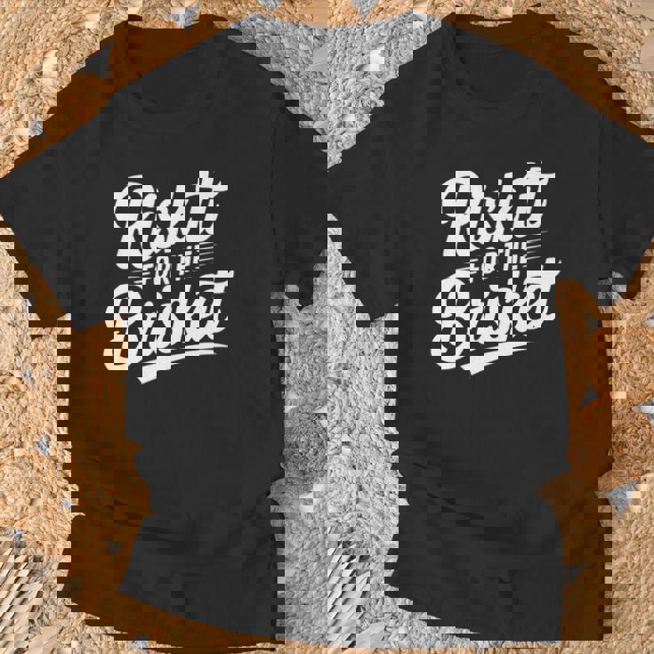 Risk It For The Brisket Bbqジョーク 長袖tシャツ Tシャツ 高齢者への贈り物