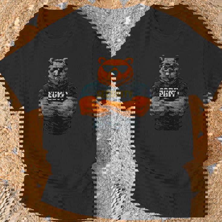 Security Buff Bear バウンサーデザイン Tシャツ 高齢者への贈り物