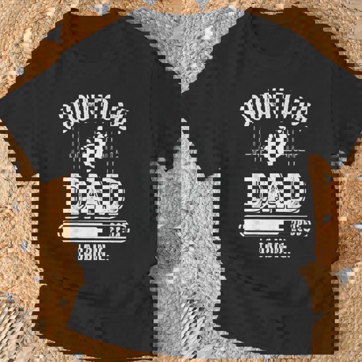 Soon To Be Dad 2025 Caricamento Dell'annuncio Di Gravidanza New Daddy Maglietta Regalos para ancianos