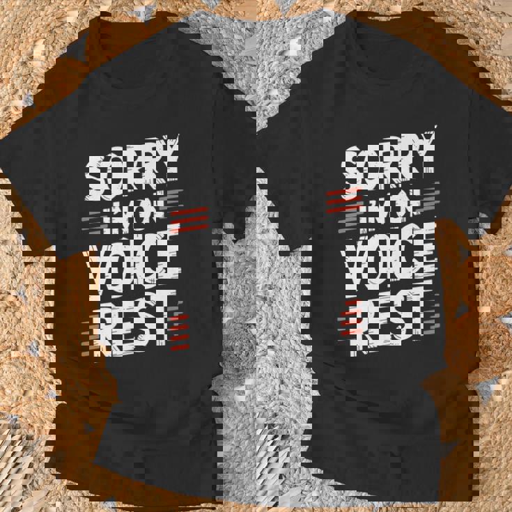 Sorry I'm Onoice Rest ボーカル合唱団の歌手休憩 Tシャツ 高齢者への贈り物