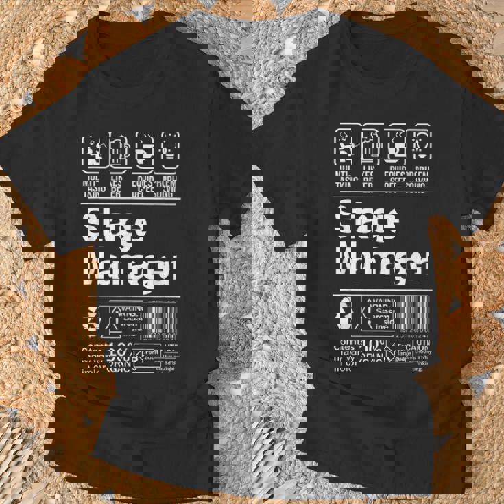 Stage Manager Description Label Tシャツ 高齢者への贈り物