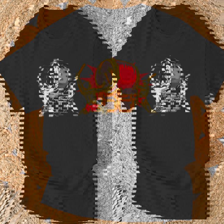 Taiko 男性太鼓太鼓奏者みつどもえグラフィックデザインギフト Tシャツ 高齢者への贈り物