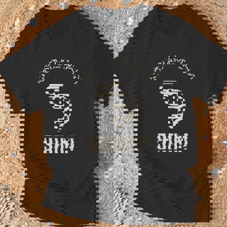 Lets Talk About Erinp おもしろエビ好き シーフードエビ Tシャツ 高齢者への贈り物