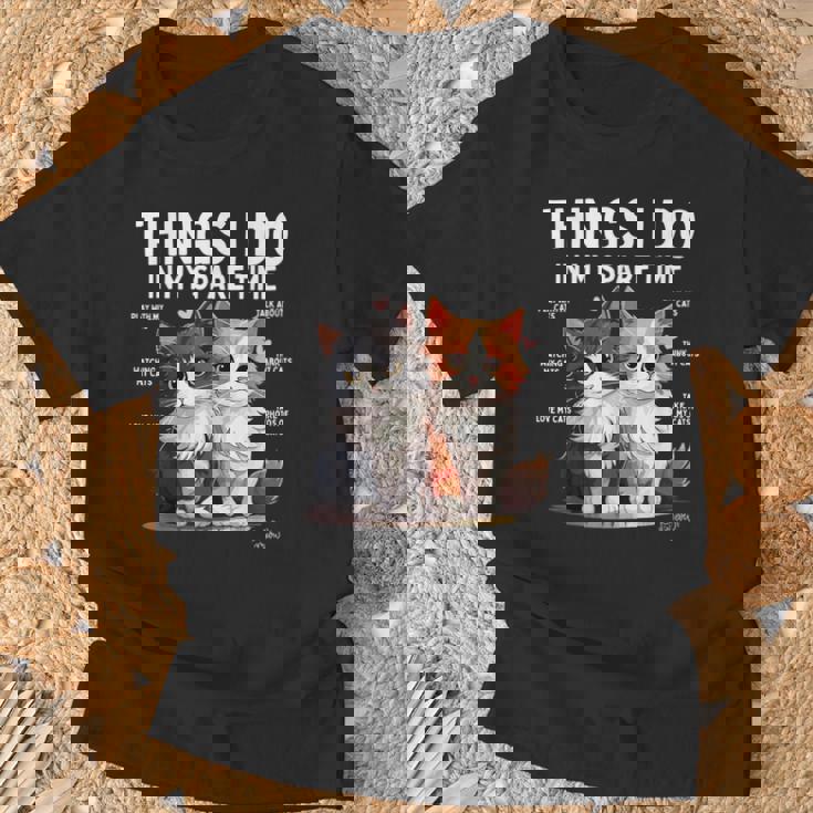 Things I Do In Mypare Time Cat Lover Men Tシャツ 高齢者への贈り物